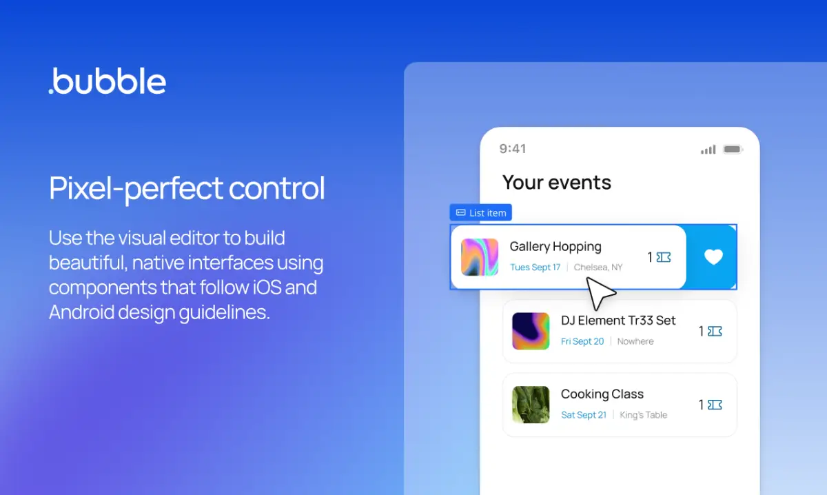 Bubble for native mobile apps beta image number 11