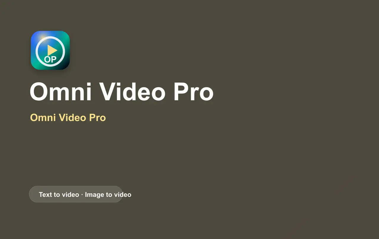 AI Omni  Video product image