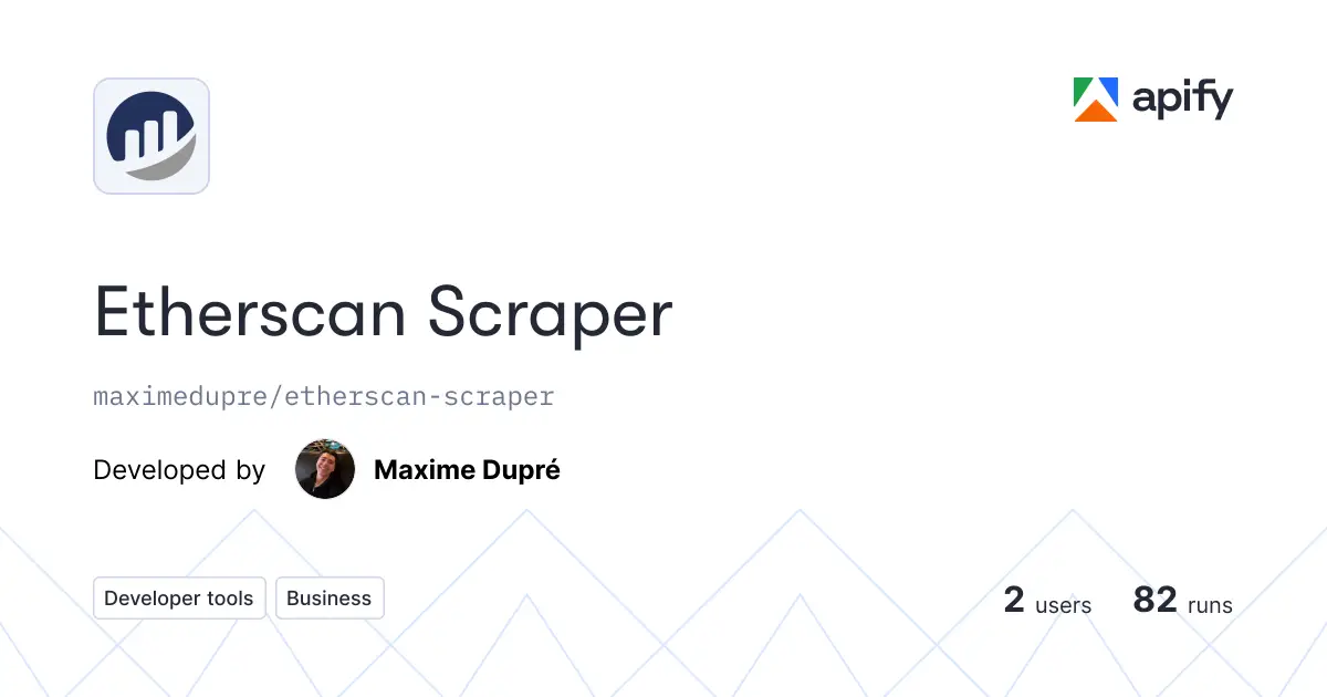 Etherscan Scraper product image