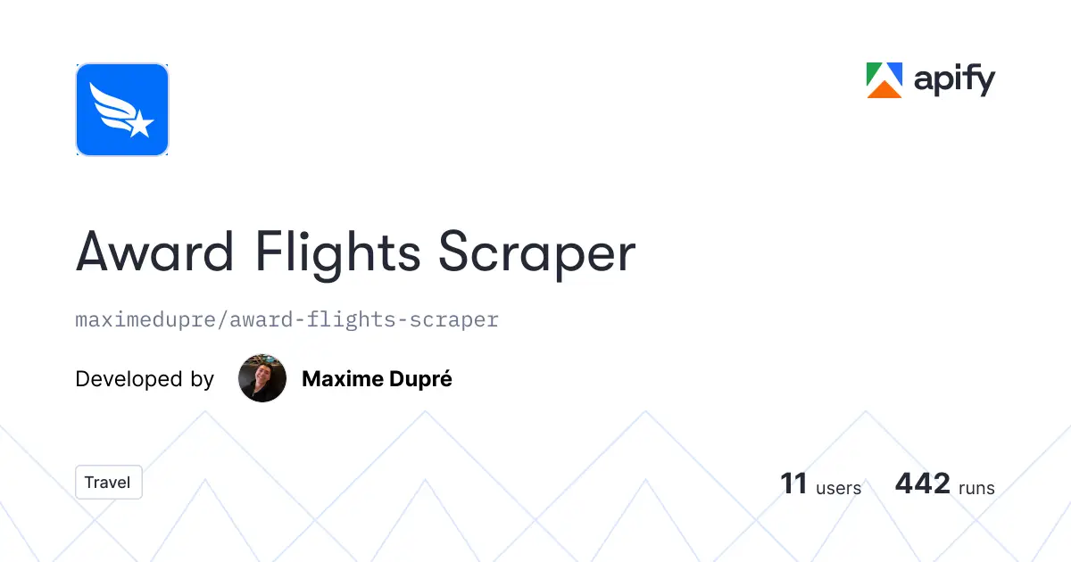 Award Flights Scraper product image