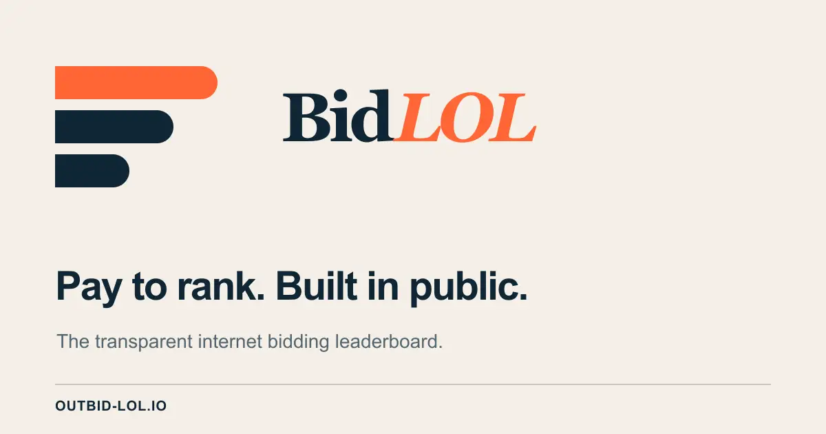 outbid lol  image number 01
