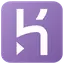 Logo of Heroku